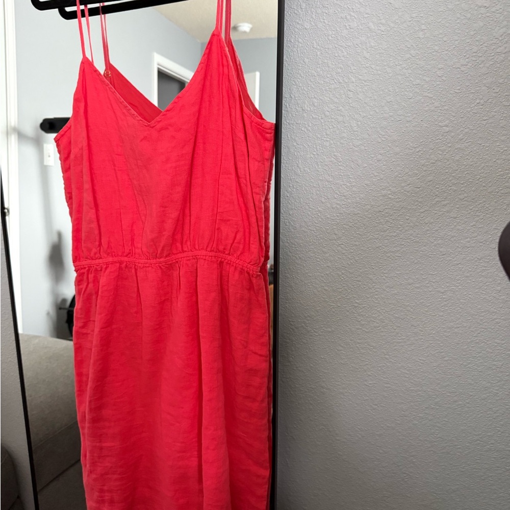 J. Crew Coral Sleeveless Dress